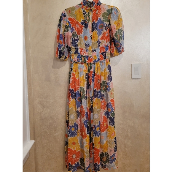 FARM RIO SUNNY DAISIES SAND DRESS - Picture 6 of 8